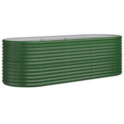 Jardini&egrave;re bac lit sur&eacute;lev&eacute; plantes fleurs terrasse jardin de jardin acier enduit de poudre 224 x 8