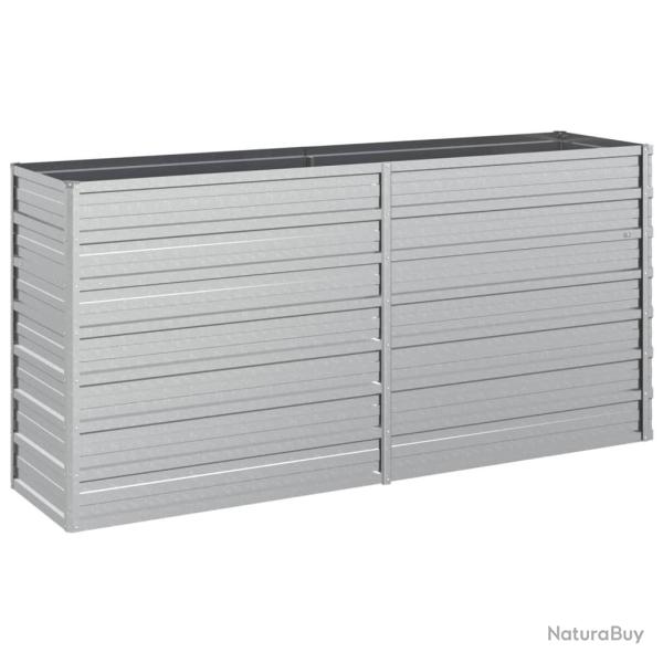 Jardini�re bac lit sur�lev� plantes fleurs terrasse jardin de jardin 160 x 40 x 77 cm acier galvani