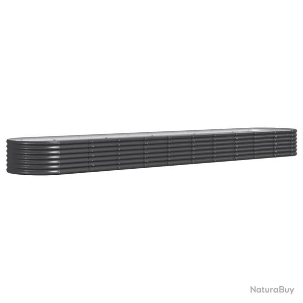 Jardini�re bac lit sur�lev� plantes fleurs terrasse jardin de jardin acier enduit de poudre anthrac