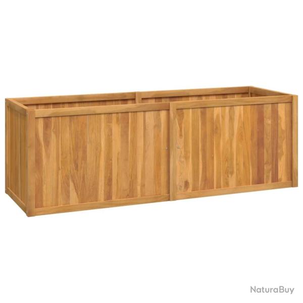 Jardini�re bac lit sur�lev� plantes fleurs terrasse jardin 150 x 50 x 50 cm bois massif de teck mar