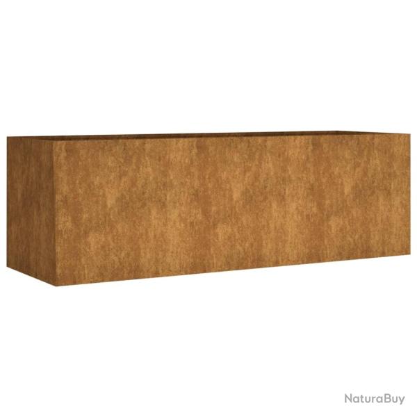 Jardini�re bac lit sur�lev� plantes fleurs terrasse jardin de jardin 120 x 40 x 40 cm acier corten