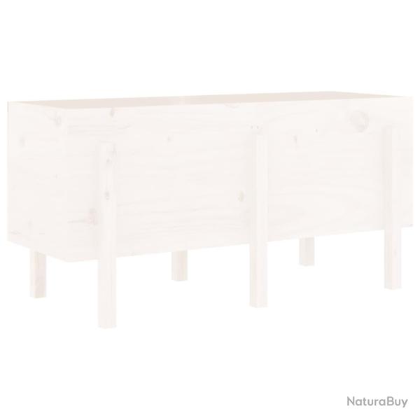 Jardini�re bac lit sur�lev� plantes fleurs terrasse jardin de jardin 121 x 50 x 57 cm bois de pin m