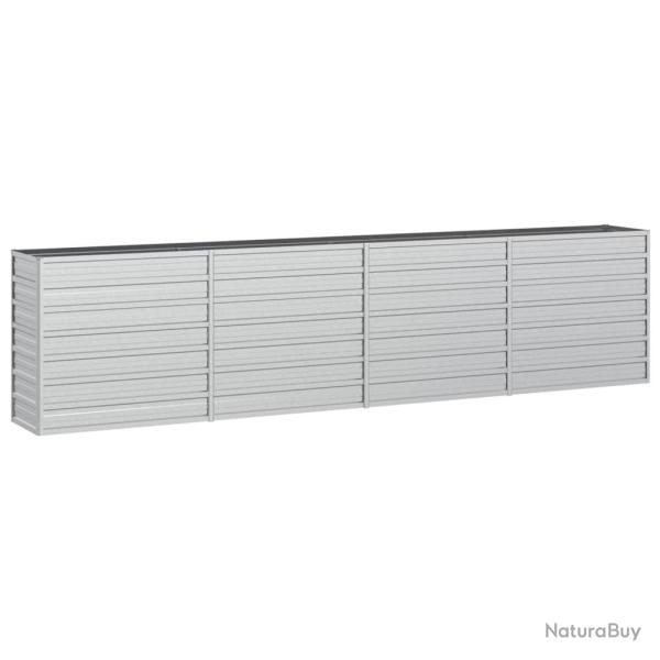 Jardini�re bac lit sur�lev� plantes fleurs terrasse jardin de jardin 320 x 40 x 77 cm acier galvani