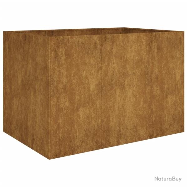 Jardini�re bac lit sur�lev� plantes fleurs terrasse jardin de jardin 120 x 80 x 80 cm acier corten