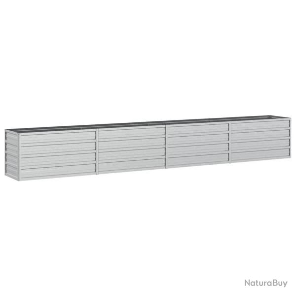 Jardini�re bac lit sur�lev� plantes fleurs terrasse jardin de jardin 320 x 40 x 45 cm acier galvani