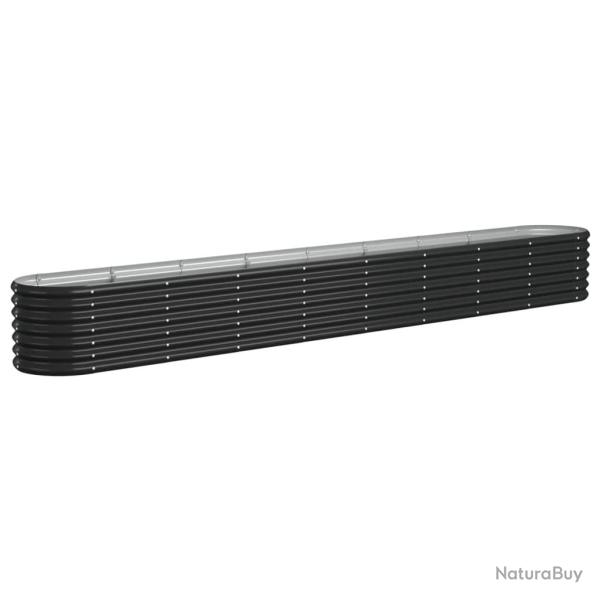 Jardini�re bac lit sur�lev� plantes fleurs terrasse jardin de jardin acier enduit de poudre anthrac