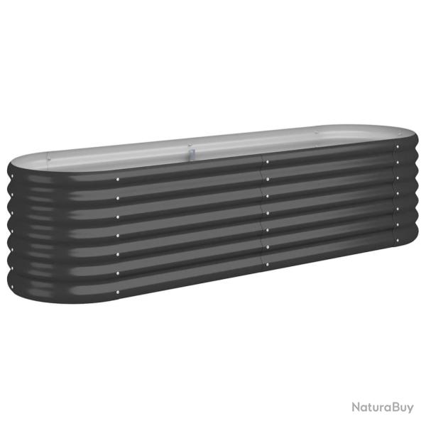Jardini�re bac lit sur�lev� plantes fleurs terrasse jardin de jardin acier enduit de poudre anthrac