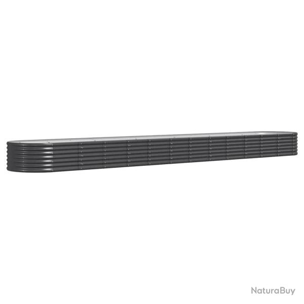 Jardini�re bac lit sur�lev� plantes fleurs terrasse jardin de jardin acier enduit de poudre anthrac