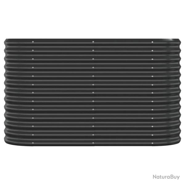 Jardini�re bac lit sur�lev� plantes fleurs terrasse jardin de jardin acier enduit de poudre anthrac