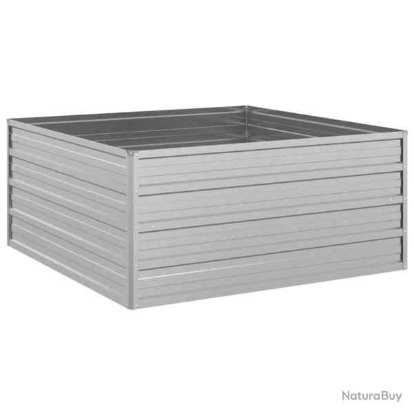 Jardini�re bac lit sur�lev� plantes fleurs terrasse jardin de jardin 100 x 100 x 45 cm acier galvan