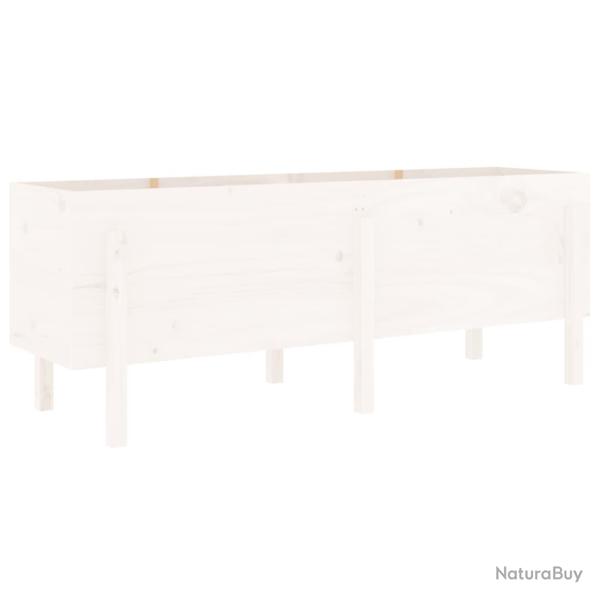 Jardini�re bac lit sur�lev� plantes fleurs terrasse jardin de jardin 160 x 50 x 57 cm bois de pin m