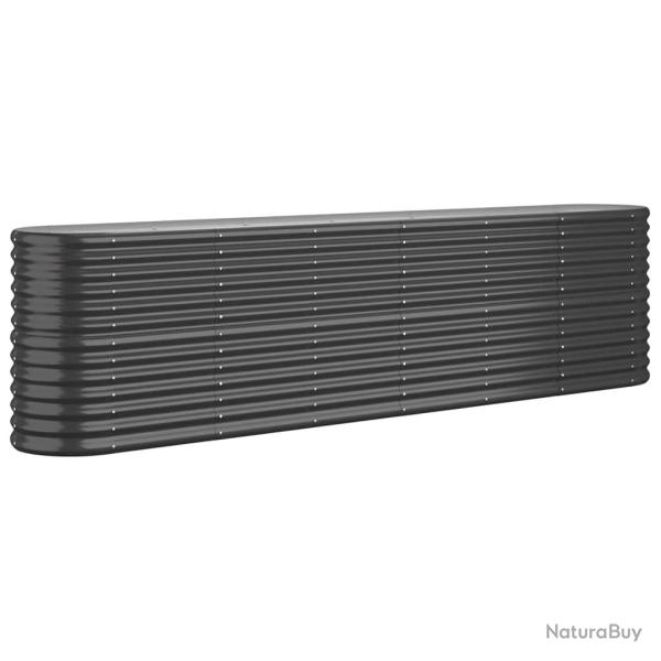 Jardini�re bac lit sur�lev� plantes fleurs terrasse jardin de jardin acier enduit de poudre anthrac