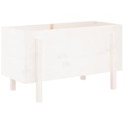 Jardini&egrave;re bac lit sur&eacute;lev&eacute; plantes fleurs terrasse jardin de jardin 101 x 50 x 57 cm bois de pin m