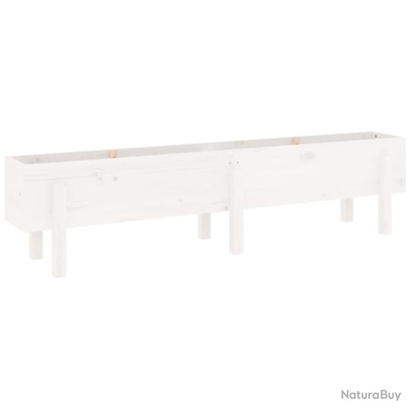 Jardini�re bac lit sur�lev� plantes fleurs terrasse jardin de jardin 160 x 30 x 38 cm bois de pin m