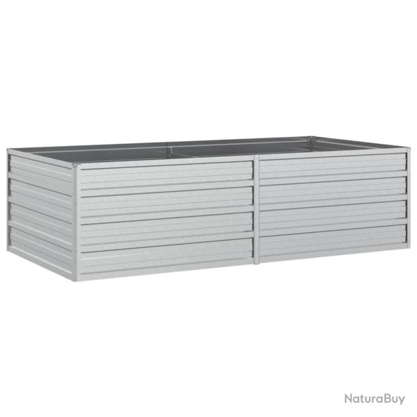 Jardini�re bac lit sur�lev� plantes fleurs terrasse jardin de jardin 160 x 80 x 45 cm acier galvani