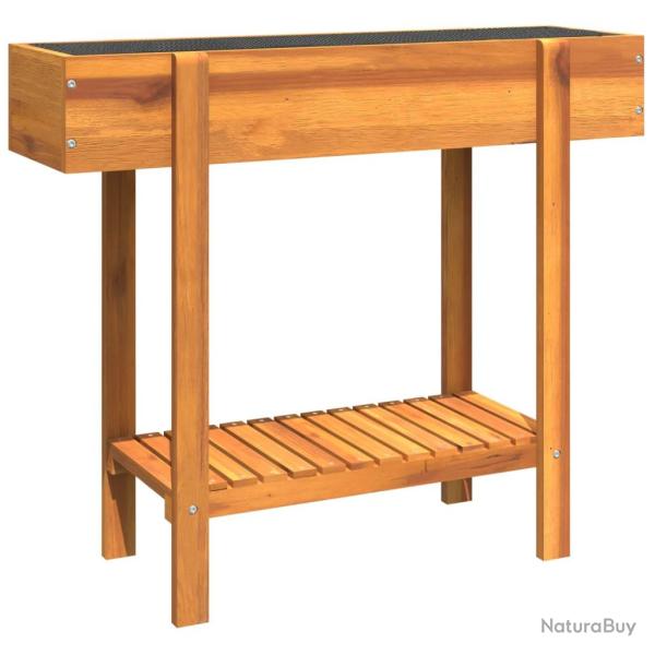 Jardini�re bac lit sur�lev� plantes fleurs terrasse jardin de jardin 90 x 30 x 75 cm bois massif ac