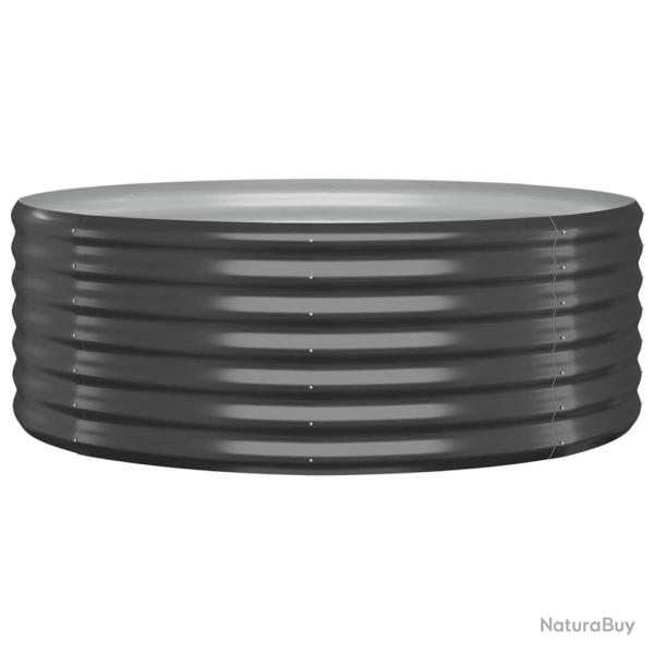 Jardini�re bac lit sur�lev� plantes fleurs terrasse jardin de jardin acier enduit de poudre anthrac