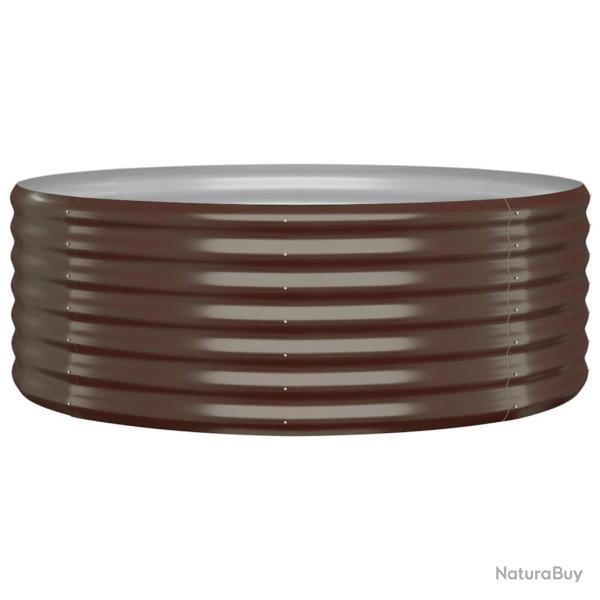 Jardini�re bac lit sur�lev� plantes fleurs terrasse jardin de jardin acier enduit de poudre marron