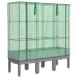 Jardini&egrave;re bac lit sur&eacute;lev&eacute; plantes fleurs terrasse jardin sur&eacute;lev&eacute;e avec housse aspect rotin 120 x