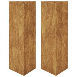 Jardini&egrave;re bac lit sur&eacute;lev&eacute; plantes fleurs jardin terrasses lot de 2 triangulaire 30 x 26 x 75 cm a