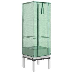 Jardini&egrave;re bac lit sur&eacute;lev&eacute; plantes fleurs terrasse jardin sur&eacute;lev&eacute;e avec housse aspect rotin 40 x