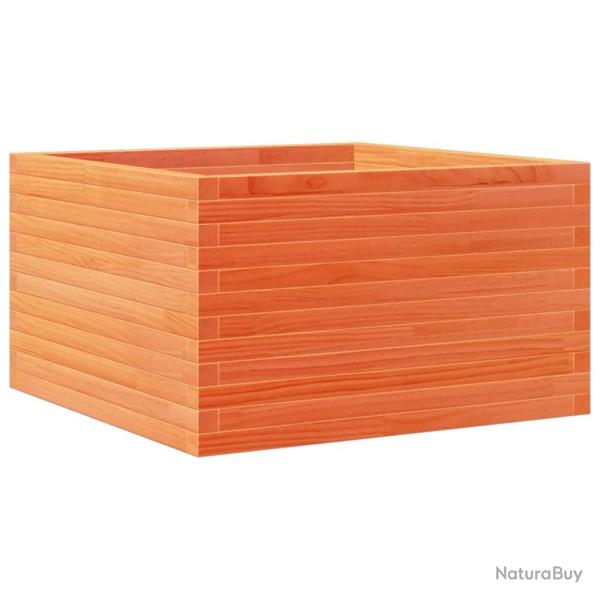 Jardini�re bac lit sur�lev� plantes fleurs terrasse jardin cire 80 x 80 x 45,5 cm bois de pin massi