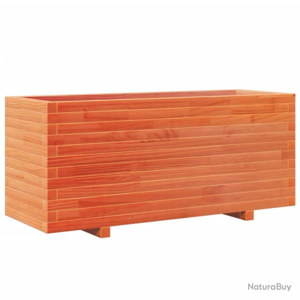 Jardini�re bac lit sur�lev� plantes fleurs terrasse jardin cire 110 x 40 x 49,5 cm bois de pin mass
