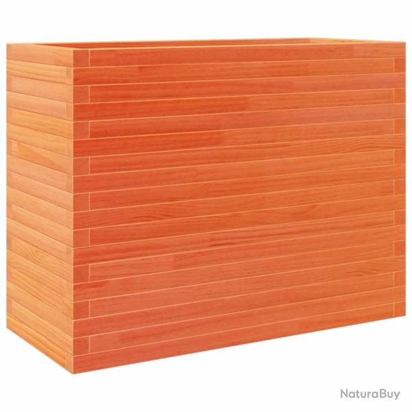 Jardini�re bac lit sur�lev� plantes fleurs terrasse jardin cire 90 x 40 x 68,5 cm bois de pin massi