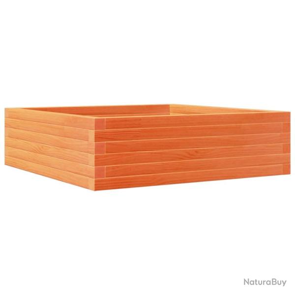 Jardini�re bac lit sur�lev� plantes fleurs terrasse jardin cire 80 x 80 x 23 cm bois de pin massif
