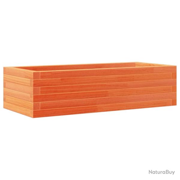 Jardini�re bac lit sur�lev� plantes fleurs terrasse jardin cire 90 x 40 x 23 cm bois de pin massif