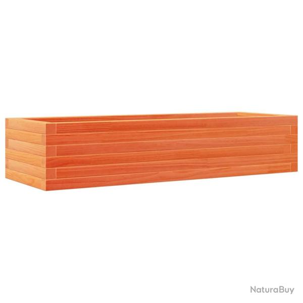 Jardini�re bac lit sur�lev� plantes fleurs terrasse jardin cire 110 x 40 x 23 cm bois de pin massif