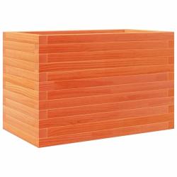 Jardini&egrave;re bac lit sur&eacute;lev&eacute; plantes fleurs terrasse jardin cire 70 x 40 x 45,5 cm bois de pin massi