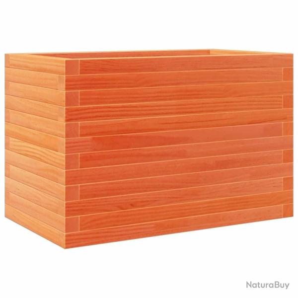 Jardini�re bac lit sur�lev� plantes fleurs terrasse jardin cire 70 x 40 x 45,5 cm bois de pin massi