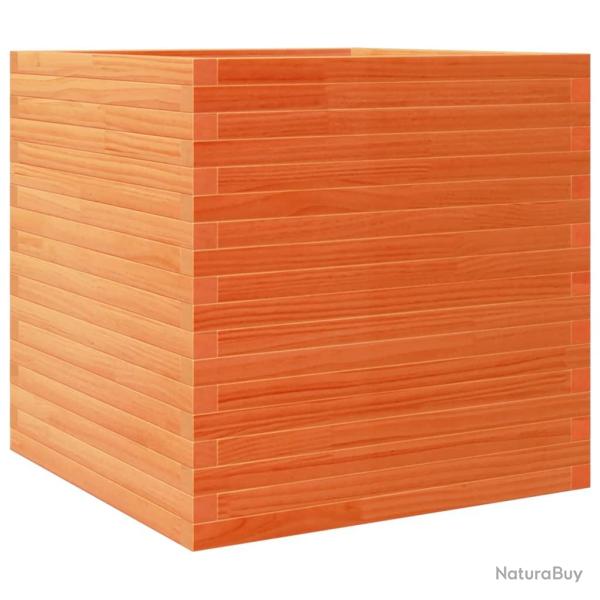 Jardini�re bac lit sur�lev� plantes fleurs terrasse jardin cire 70 x 70 x 68,5 cm bois de pin massi