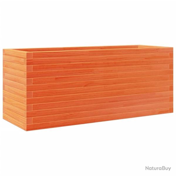 Jardini�re bac lit sur�lev� plantes fleurs terrasse jardin cire 110 x 40 x 45,5 cm bois de pin mass