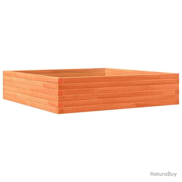 Jardini�re bac lit sur�lev� plantes fleurs terrasse jardin cire 100 x 100 x 23 cm bois de pin massi
