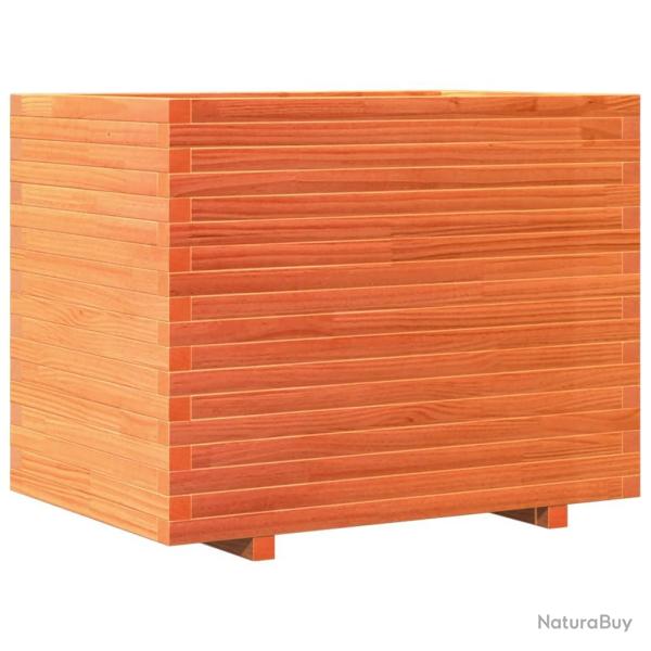 Jardini�re bac lit sur�lev� plantes fleurs terrasse jardin cire 90 x 60 x 72,5 cm bois de pin massi