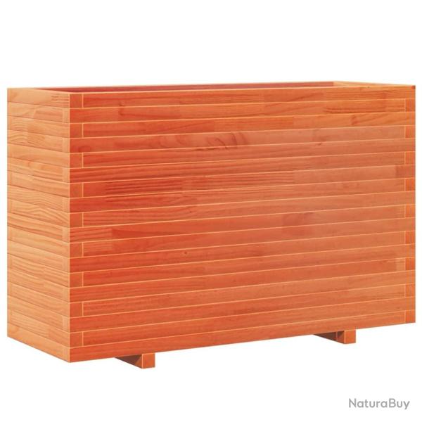 Jardini�re bac lit sur�lev� plantes fleurs terrasse jardin cire 110 x 40 x 72,5 cm bois de pin mass