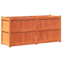 Jardini&egrave;re bac lit sur&eacute;lev&eacute; plantes fleurs terrasse jardin cire 150 x 50 x 70 cm bois de pin massif