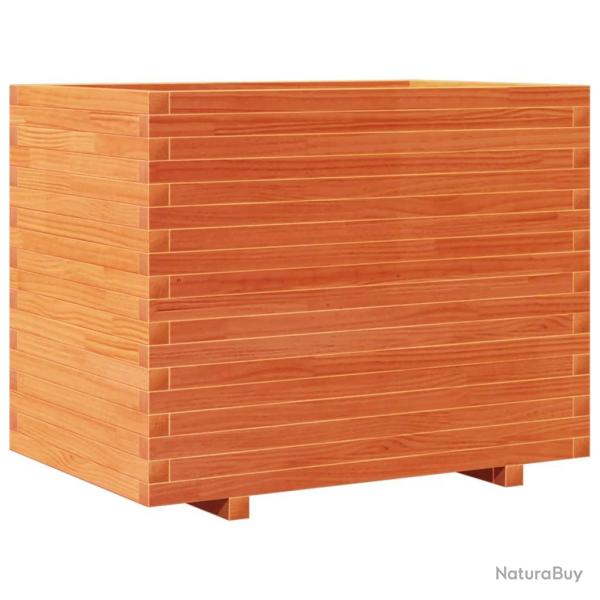 Jardini�re bac lit sur�lev� plantes fleurs terrasse jardin cire 90 x 60 x 72 cm bois de pin massif