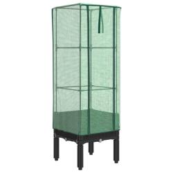 Jardini&egrave;re bac lit sur&eacute;lev&eacute; plantes fleurs terrasse jardin sur&eacute;lev&eacute;e avec housse aspect rotin 40 x