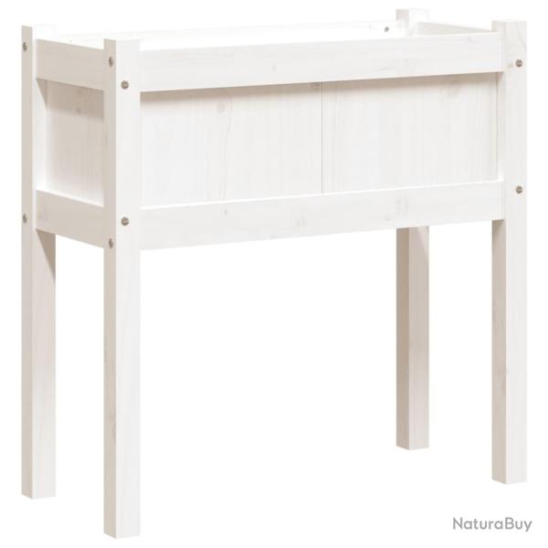 Jardini�re bac lit sur�lev� plantes fleurs jardin terrasses avec pieds 70 x 31 x 70 cm bois de pin