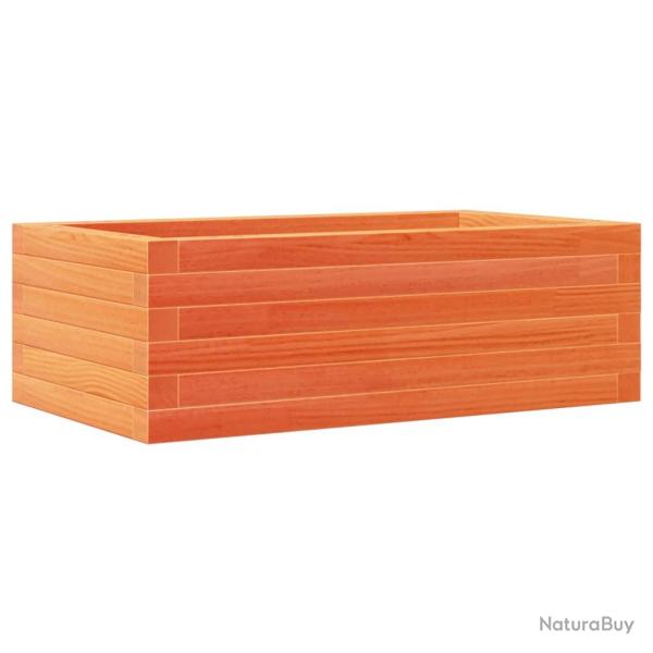 Jardini�re bac lit sur�lev� plantes fleurs terrasse jardin cire 70 x 40 x 23 cm bois de pin massif