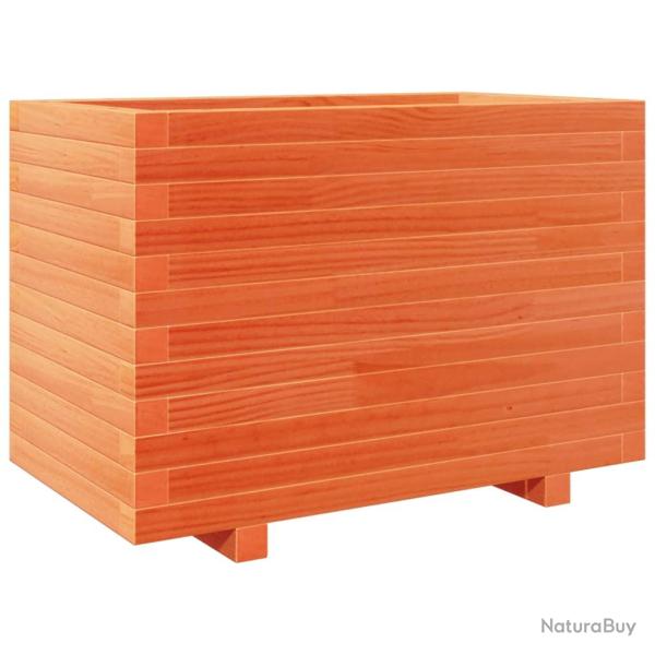 Jardini�re bac lit sur�lev� plantes fleurs terrasse jardin cire 70 x 40 x 49,5 cm bois de pin massi