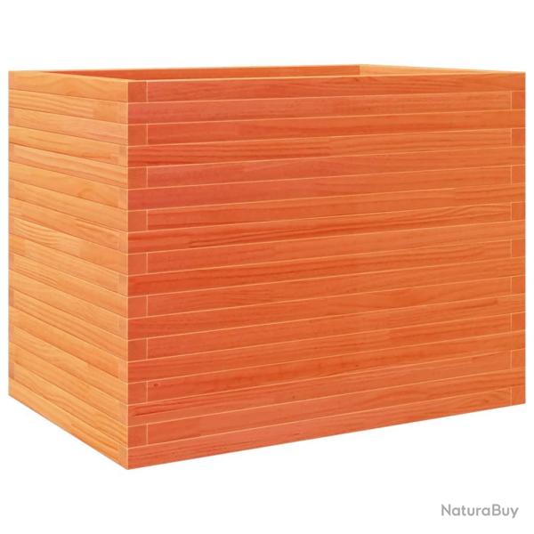 Jardini�re bac lit sur�lev� plantes fleurs terrasse jardin cire 90 x 60 x 68,5 cm bois de pin massi