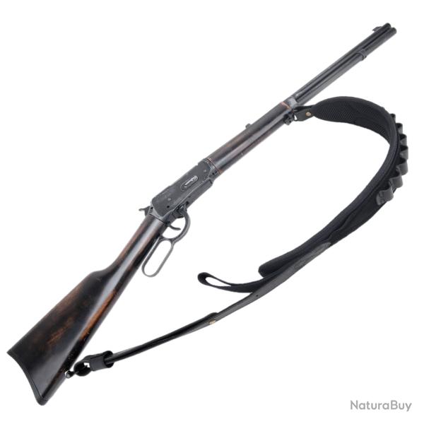 Porte-coque en cuir sangle initie avec merillons --*Black(.308.30-06) LIVRAISON GRATUITE !!!