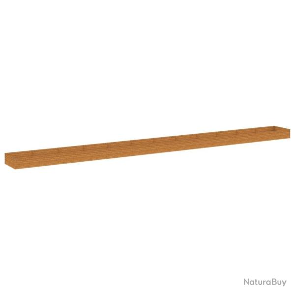 Jardini�re bac lit sur�lev� plantes fleurs terrasse jardin de jardin 1150 x 100 x 36 cm acier corte