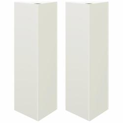Jardini&egrave;re bac lit sur&eacute;lev&eacute; plantes fleurs jardin terrasses lot de 2 triangulaire 30 x 26 x 75 cm a