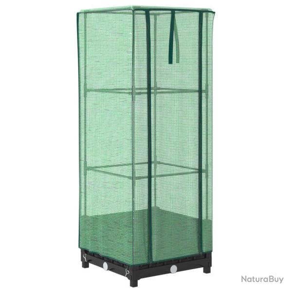 Jardini�re bac lit sur�lev� plantes fleurs terrasse jardin sur�lev�e avec housse aspect rotin 40 x