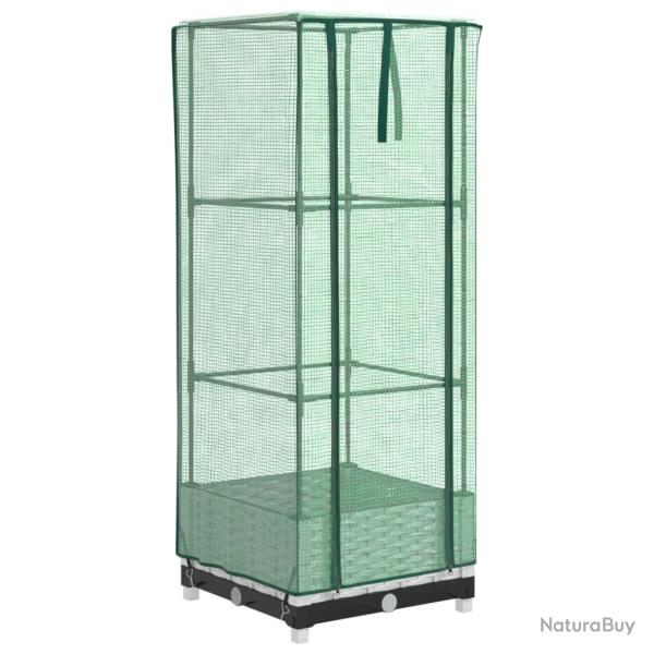 Jardini�re bac lit sur�lev� plantes fleurs terrasse jardin sur�lev�e avec housse aspect rotin 40 x